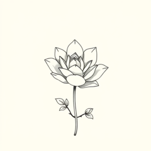 Dainty Succulent Tattoo