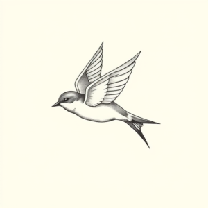 Dainty Swallow Tattoo