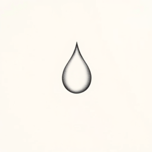 Dainty Teardrop Tattoo
