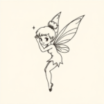 Dainty Tinkerbell Tattoo