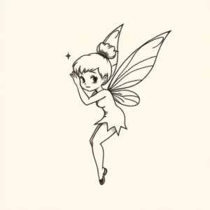 Dainty Tinkerbell Tattoo