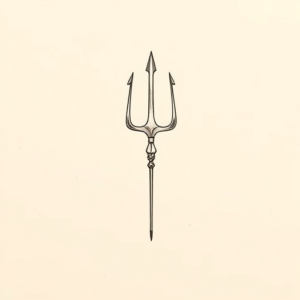 Dainty Trident Tattoo