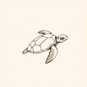 Dainty Turtle Tattoo