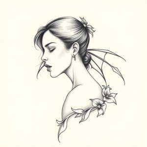 Dainty Vampire Tattoo