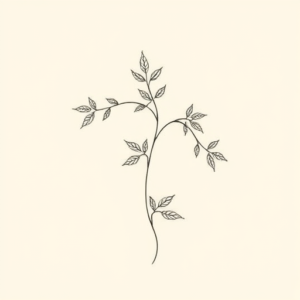 Dainty Vine Tattoo