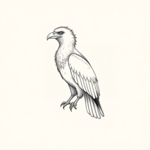 Dainty Vulture Tattoo