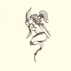 Dainty Warrior Tattoo