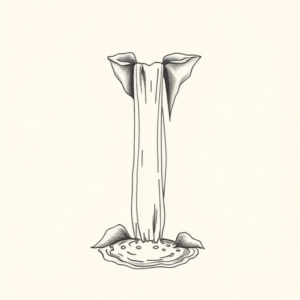 Dainty Waterfall Tattoo