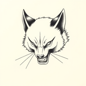 Dainty Wolverine Tattoo