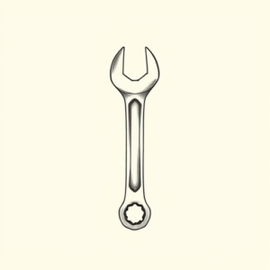 Dainty Wrench Tattoo