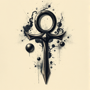 Dark Art Ankh Tattoo