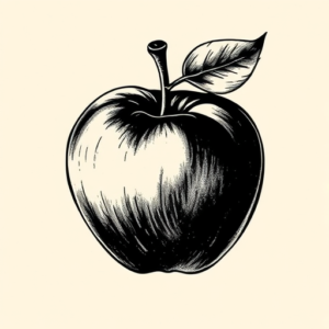 Dark Art Apple Tattoo