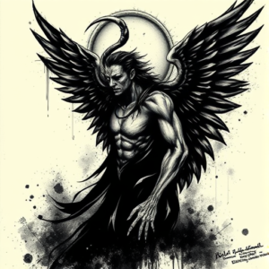 Dark Art Archangel Tattoo