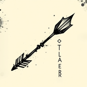Dark Art Arrow Tattoo