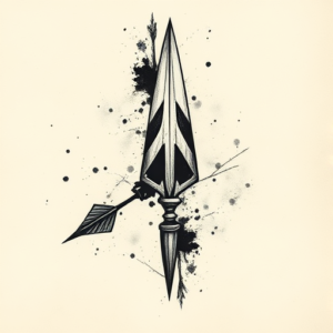Dark Art Arrowhead Tattoo