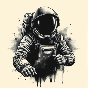 Dark Art Astronaut Tattoo