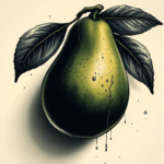 Dark Art Avocado Tattoo