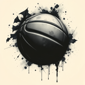Dark Art Basketball Tattoo