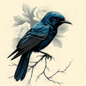 Dark Art Bluebird Tattoo