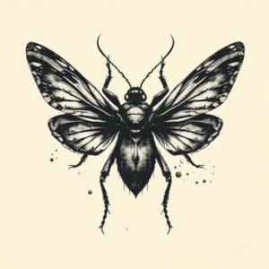 Dark Art Bug Tattoo