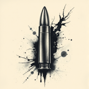 Dark Art Bullet Tattoo