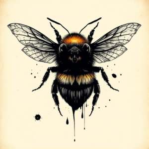 Dark Art Bumblebee Tattoo