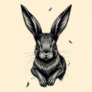 Dark Art Bunny Tattoo