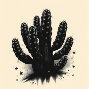 Dark Art Cactus Tattoo
