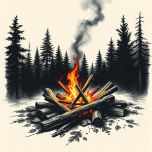 Dark Art Campfire Tattoo