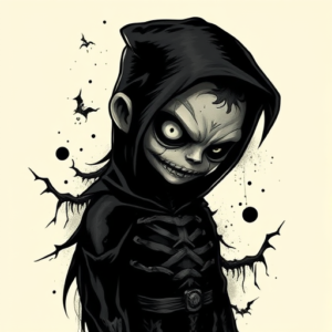 Dark Art Cartoon Tattoo