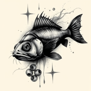 Dark Art Catfish Tattoo