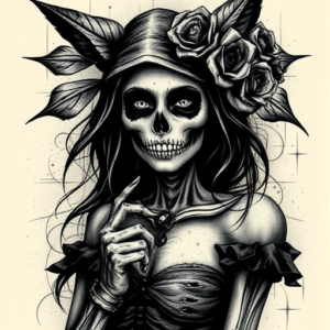 Dark Art Catrina Tattoo