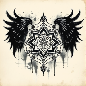 Dark Art Chakra Tattoo