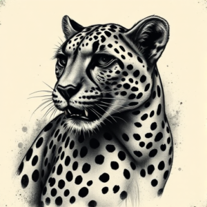 Dark Art Cheetah Tattoo