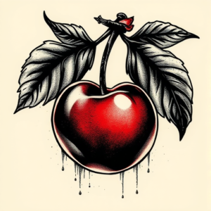 Dark Art Cherry Tattoo
