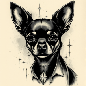 Dark Art Chihuahua Tattoo