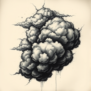 Dark Art Cloud Tattoo