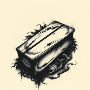 Dark Art Coffin Tattoo