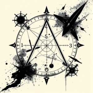 Dark Art Coordinates Tattoo