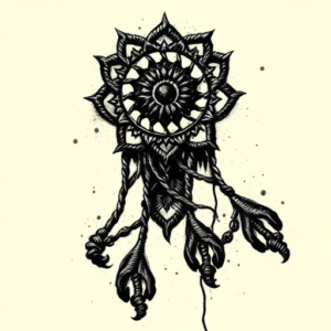 Dark Art Crochet Tattoo