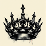 Dark Art Crown Tattoo