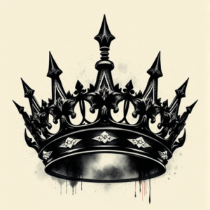 Dark Art Crown Tattoo