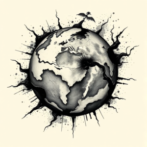 Dark Art Earth Tattoo