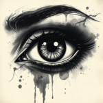 Dark Art Eye Tattoo