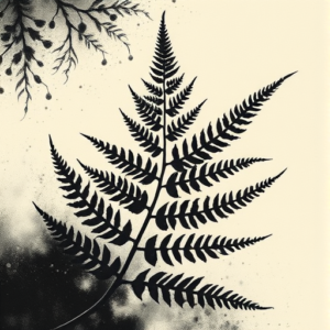 Dark Art Fern Tattoo