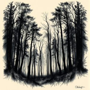 Dark Art Forest Tattoo