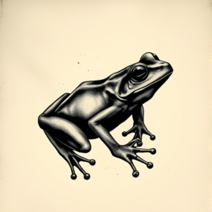 Dark Art Frog Tattoo