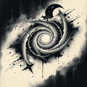 Dark Art Galaxy Tattoo