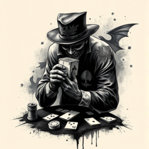 Dark Art Gambling Tattoo