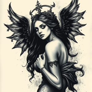 Dark Art Goddess Tattoo